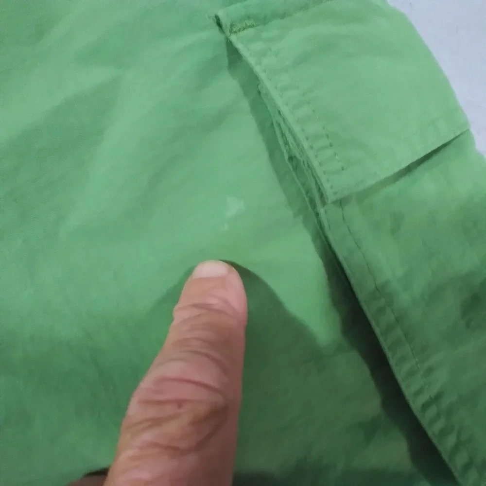 Lands End cargo hiking‎ shorts men's 34 x 8 green Comfort waist Dri-Fit outdoor
